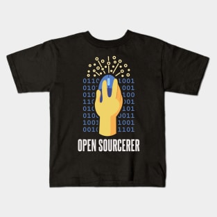 Funny Open Sourcerer - Programmer Coder Nerd Kids T-Shirt